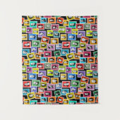 Patroon met portretten van de grootste componisten wandkleed (Voorkant)