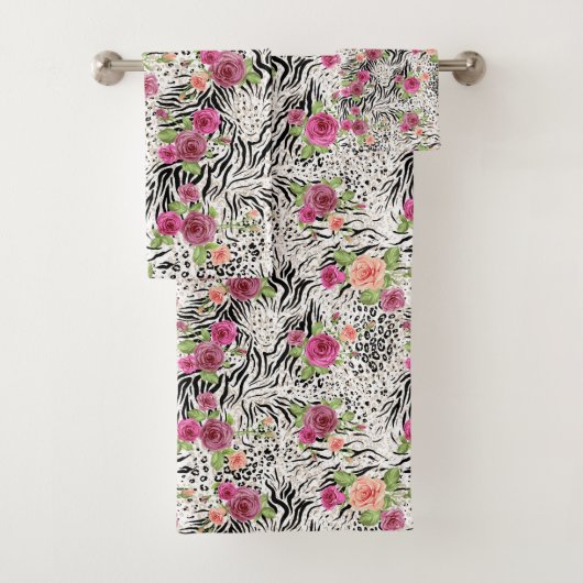 Patroon met proefafdrukken bad handdoek (Insitu)