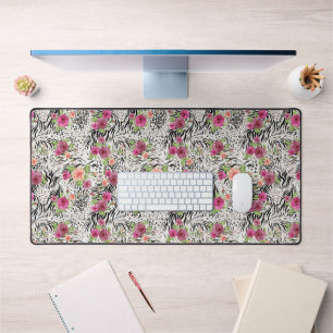 Patroon met proefafdrukken bureaumat