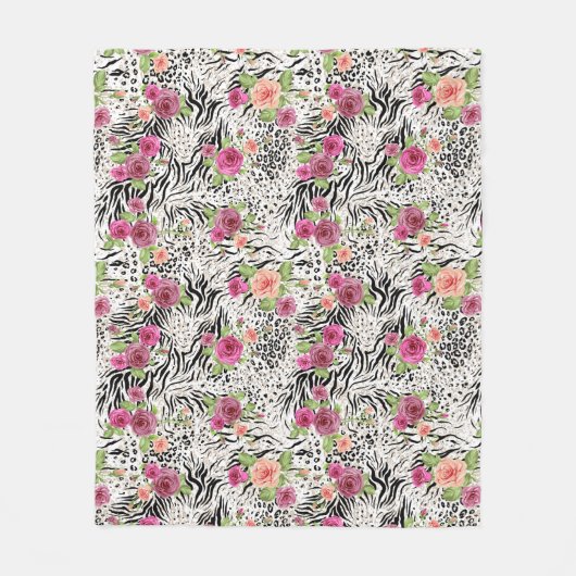 Patroon met proefafdrukken fleece deken (Voorkant)