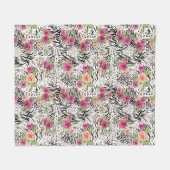 Patroon met proefafdrukken fleece deken (Voorkant (Horizontaal))