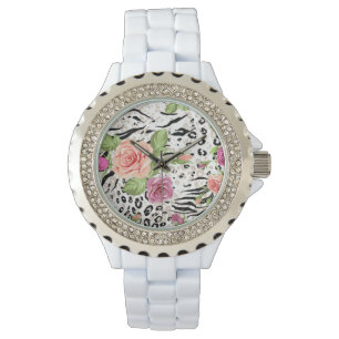 Patroon met proefafdrukken horloge