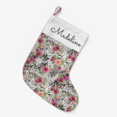 Patroon met proefafdrukken | Jouw namen toevoegen Kleine Kerstsok (Voorkant (Hangend))