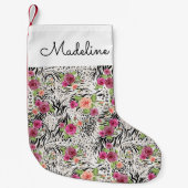 Patroon met proefafdrukken | Jouw namen toevoegen Kleine Kerstsok (Voorkant)