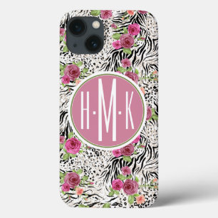 Patroon met proefafdrukken   Monogram Case-Mate iPhone Case