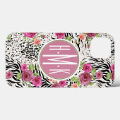 Patroon met proefafdrukken | Monogram Case-Mate iPhone Case (Achterkant (horizontaal))