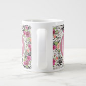 Patroon met proefafdrukken | Monogram Grote Koffiekop (Achterkant)