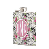 Patroon met proefafdrukken | Monogram Heupfles (Links)
