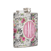 Patroon met proefafdrukken | Monogram Heupfles (Rechts)