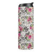 Patroon met proefafdrukken | Monogram Thermosbeker (Gedraaid links)