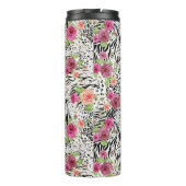 Patroon met proefafdrukken | Monogram Thermosbeker (Achterkant)