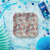 Patroon met proefafdrukken papieren bordje (Feest)