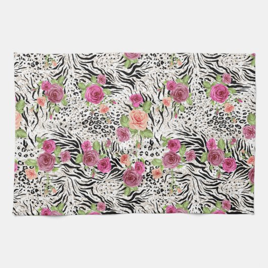 Patroon met proefafdrukken theedoek (Horizontaal)