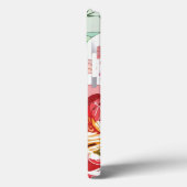 Patroon met rode bloemen Case-Mate iPhone case (Achterkant / Links)