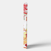 Patroon met rode bloemen Case-Mate iPhone case (Achterkant / Rechts)
