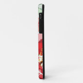 Patroon met rode bloemen Case-Mate iPhone case (Achterkant/links)