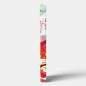 Patroon met rode bloemen Case-Mate iPhone case (Achterkant / Links)