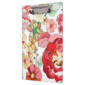 Patroon met rode bloemen klembord (Links)