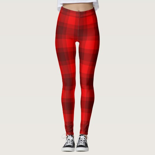 Patroon met rode buffels leggings (Voorkant)