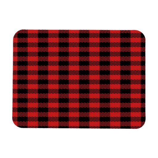 Patroon met rode buffels magneet (Horizontaal)