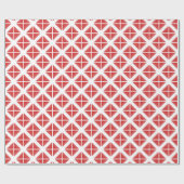 Patroon met rode driehoek cadeaupapier (Vlak)