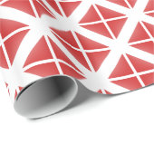 Patroon met rode driehoek cadeaupapier (Rol Hoek)