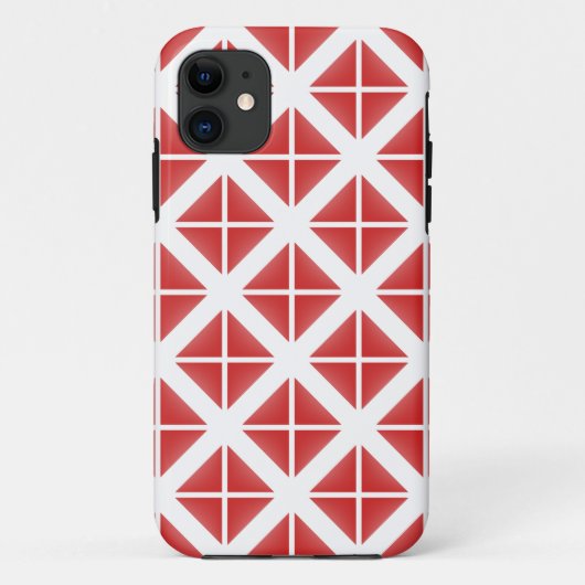 Patroon met rode driehoek Case-Mate iPhone case (Achterkant)