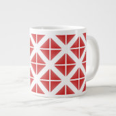 Patroon met rode driehoek grote koffiekop (Voorkant rechts)