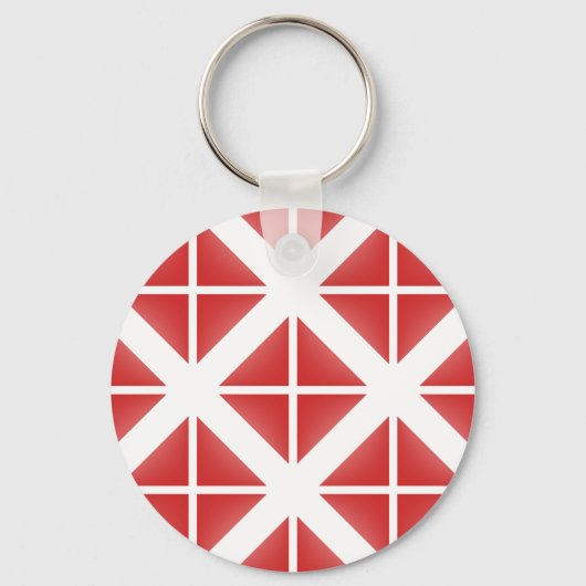 Patroon met rode driehoek sleutelhanger (Voorkant)