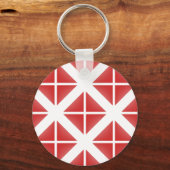 Patroon met rode driehoek sleutelhanger (Voorkant)