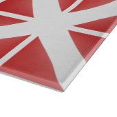 Patroon met rode driehoek snijplank (Hoek)