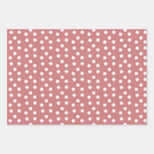 Patroon met rode en groene kerstrode pasta inpakpapier vel (Voorkant 2)