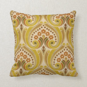 patroon met rode goudbedekking kussen