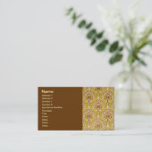  patroon met rode goudbedekking visitekaartje (Staand voorkant)