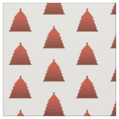 Patroon met rode kerstboom stof (Close Up)