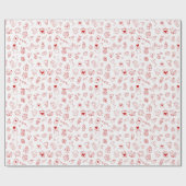 Patroon met rode kleurentinten voor het ompakken v cadeaupapier (Vlak)