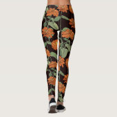 Patroon met rode marigold leggings (Achterkant)