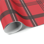 Patroon met rode patroonplaat cadeaupapier (Rol Hoek)