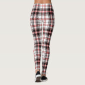 Patroon met rood en zwart Tartan Leggings (Achterkant)