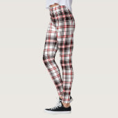 Patroon met rood en zwart Tartan Leggings (Links)