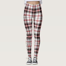 Patroon met rood en zwart Tartan Leggings