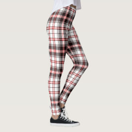 Patroon met rood en zwart Tartan Leggings