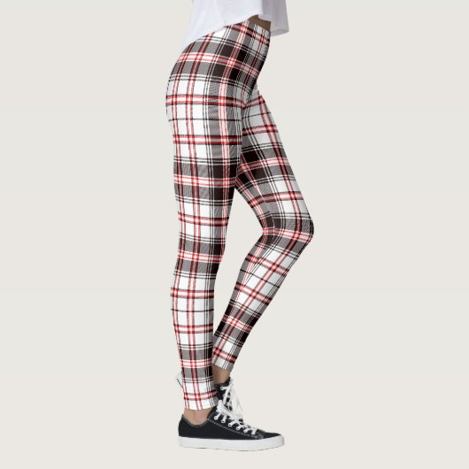 Patroon met rood en zwart Tartan Leggings (Rechts)