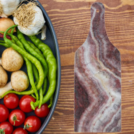 Patroon met rood gepantserd snijplank