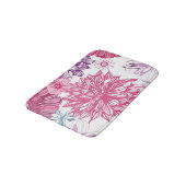 Patroon met roze asters en dahlia badmat (Gekanteld)