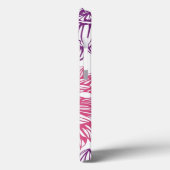 Patroon met roze asters en dahlia Case-Mate iPhone case (Achterkant / Links)