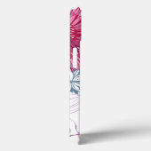 Patroon met roze asters en dahlia Case-Mate iPhone case (Achterkant / Rechts)