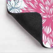 Patroon met roze asters en dahlia muismat (Hoek)