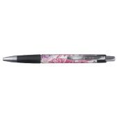 Patroon met roze asters en dahlia pen (Achterkant)
