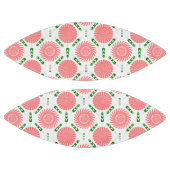 patroon met roze bloemen american football (Panelen)